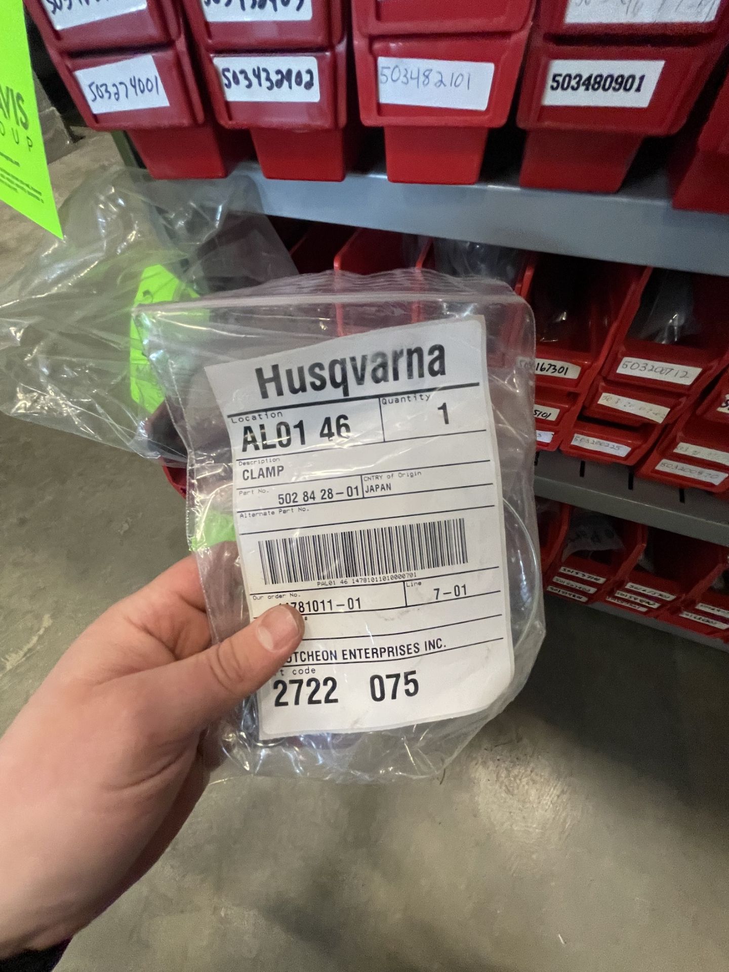 ASSORTED HUSQVARNA PARTS AND MRO (SEE PHOTOS FOR INFORMATION) (ALL PURCHASES MUST BE PAID FOR AND - Image 2 of 9