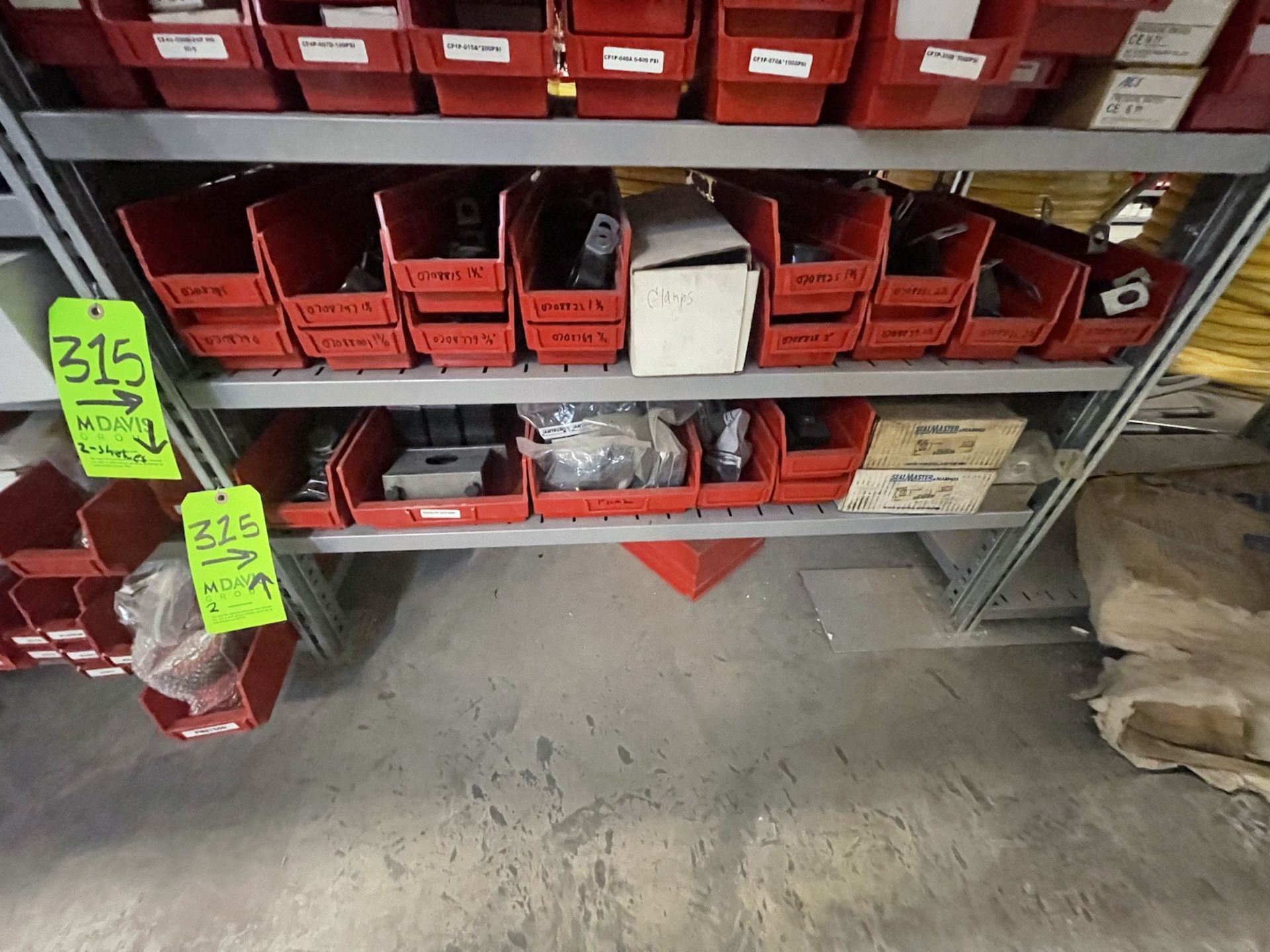 ASSORTED PARTS AND MRO, CLAMPS, FITTINGS, BEARINGS, ETC (ALL PURCHASES MUST BE PAID FOR AND