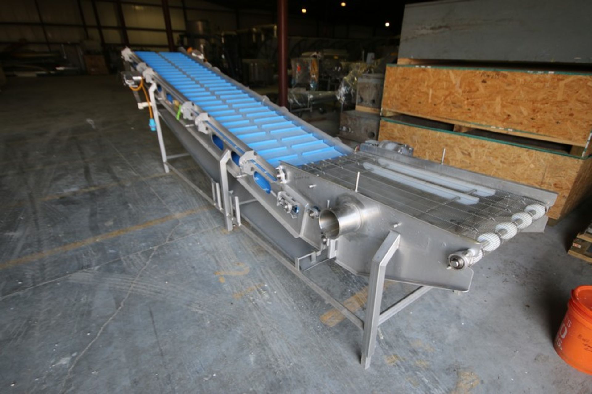 Food Processing Systems Inc. S/S Incline Conveyor, M/N 4000, S/N 2167 Q1B, with Leeson 0.75/0.5 hp - Image 3 of 11