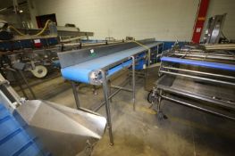 Straight Section of Conveyor, with Aprox. 16" W Plastic Belt, Belt to Floor Aprox. 47" H, Overall