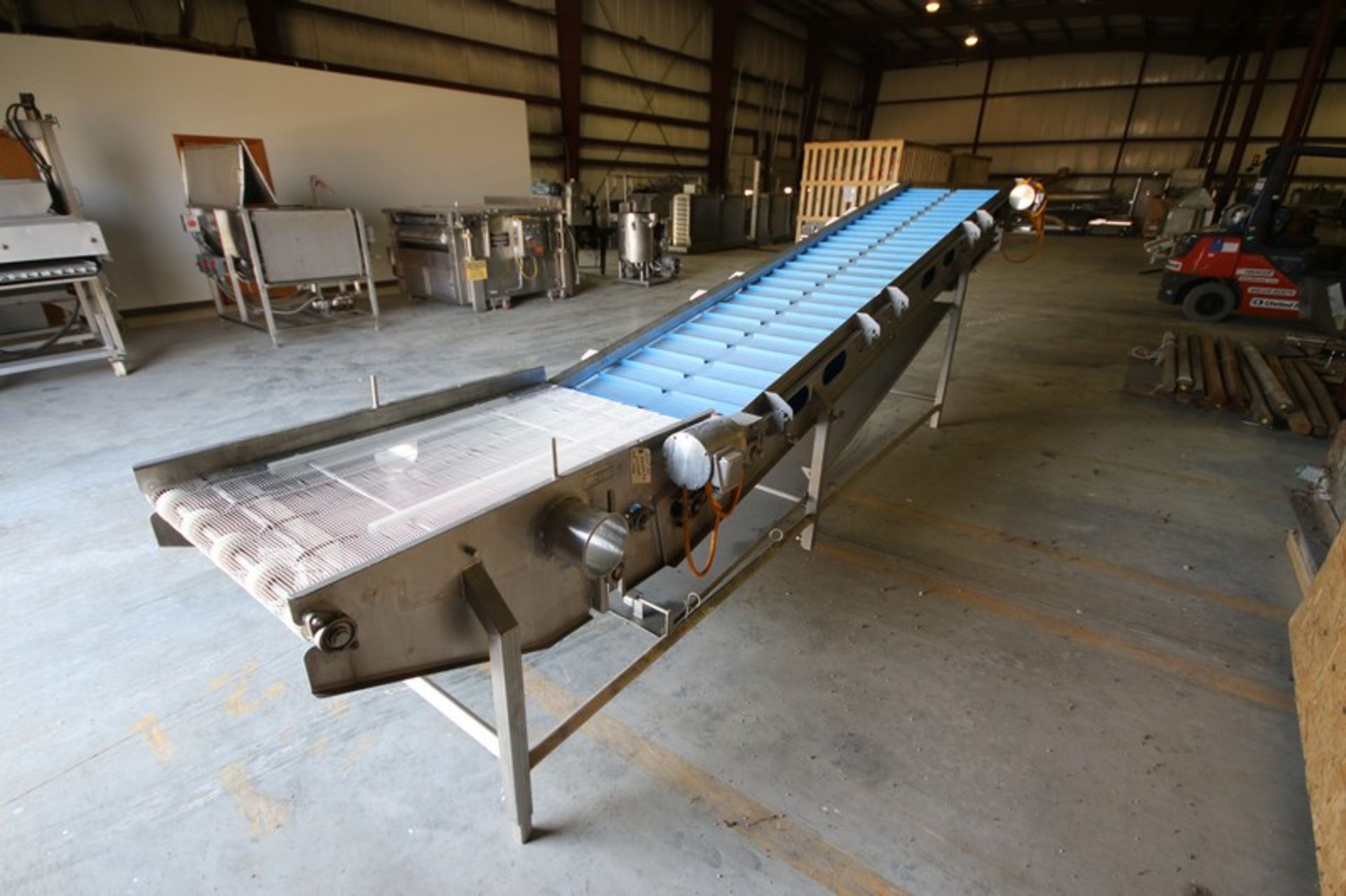 Food Processing Systems Inc. S/S Incline Conveyor, M/N 4000, S/N 2167 Q1B, with Leeson 0.75/0.5 hp - Image 4 of 11
