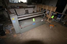 GMC Heavy Duty Bending Roll, with (3) S/S Rolls, Aprox. 5 ft. L Rolls, with Foot Control Station (