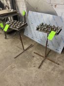 (2) Material Stands, with Top Rollers, Aprox. 30” H (LOCATED IN PITTSBURGH, PA)