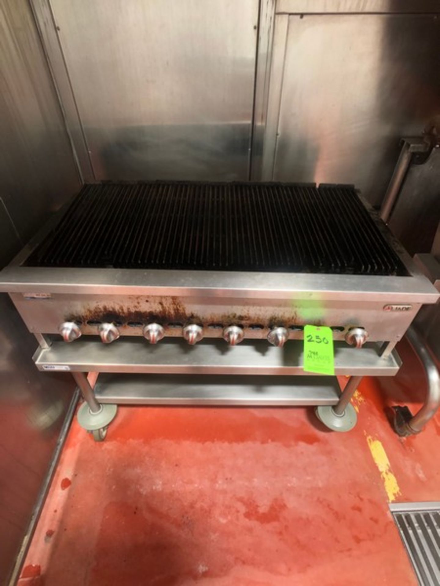 JADE GRILL MOUNTED ON PORTABLE S/S TABLE (INV#74489)(Located @ the MDG Auction Showroom -