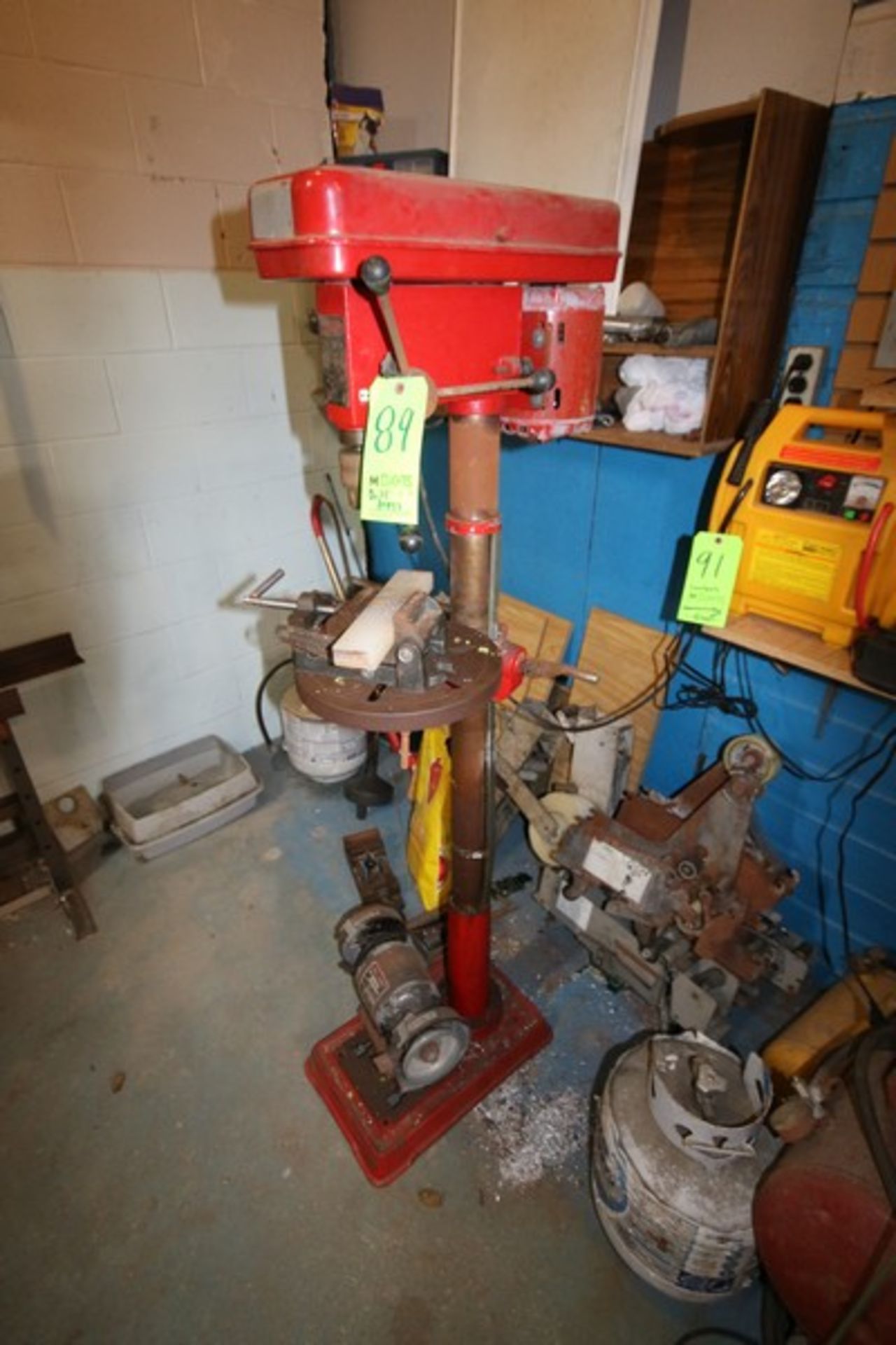 Dayton 12 Speed Heavy Duty Drill Press, M/N DF-12, Capacity: Chuck 5/8 Inch, Spindle JT.3, with Vise - Image 3 of 3