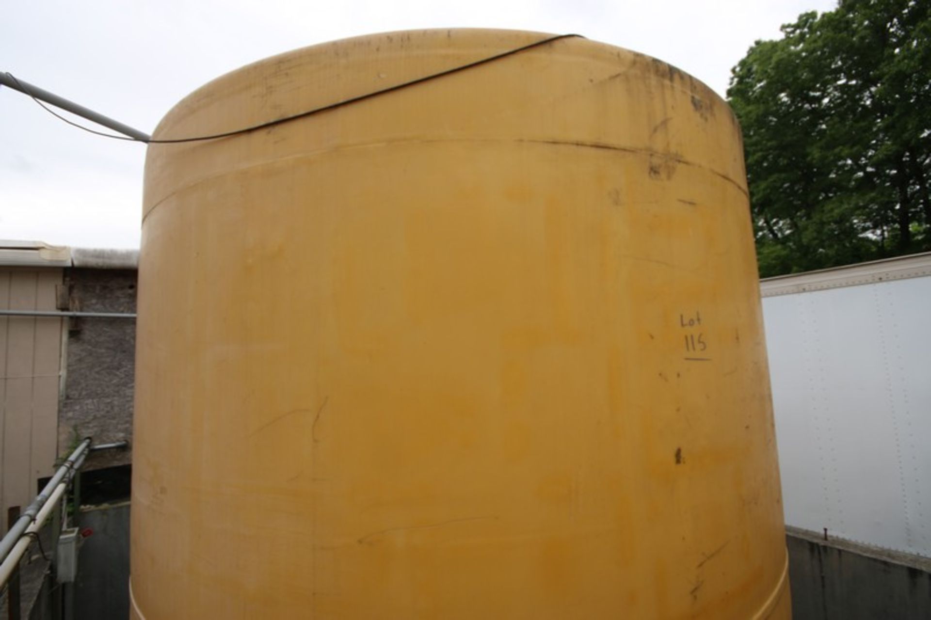 Aprox. 10,000 Gal. Vertical Plastic Tank (LOCATED IN WOONSOCKET, RI) - Image 4 of 4