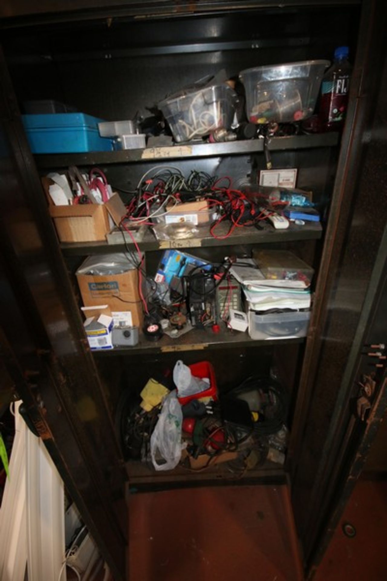 (2) Double Door Cabinets with Contents, Includes Assorted Electrical, Hardware, & Other Contents ( - Image 2 of 3