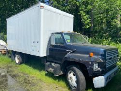 1990 Ford F600 Diesel 26 ft. Box Truck, VIN #: 1FDNK64PGLVA45653, with 2-Seat Cab, with 65,612 Miles