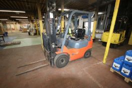 Toyota 6,000 lb. Sit-Down Propane Forklift, M/N 7FCU15, S/N 63030, with 2-Stage Mast & Side Shift,
