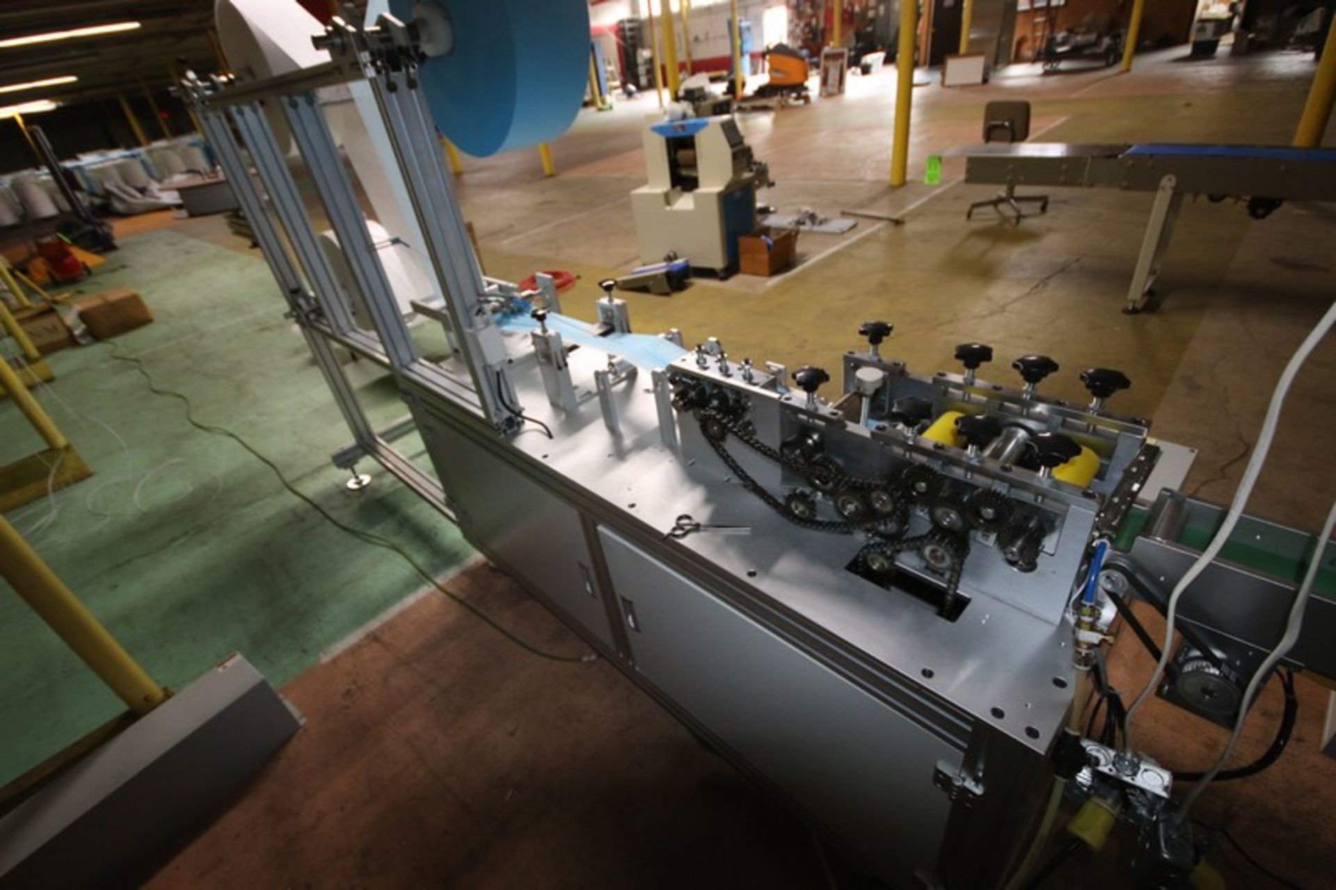 Ultra-Sonic Mask Manufacturing Line, Includes Mask Weave Machine, Nose Bridge & Ear Loop Machine, - Image 7 of 64