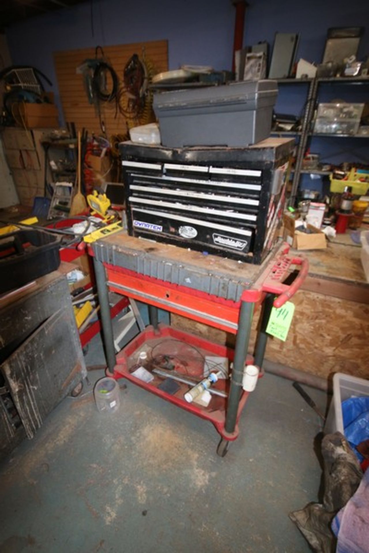 Dynatek Tool Box On Portable Plastic Cart (LOCATED IN WOONSOCKET, RI)