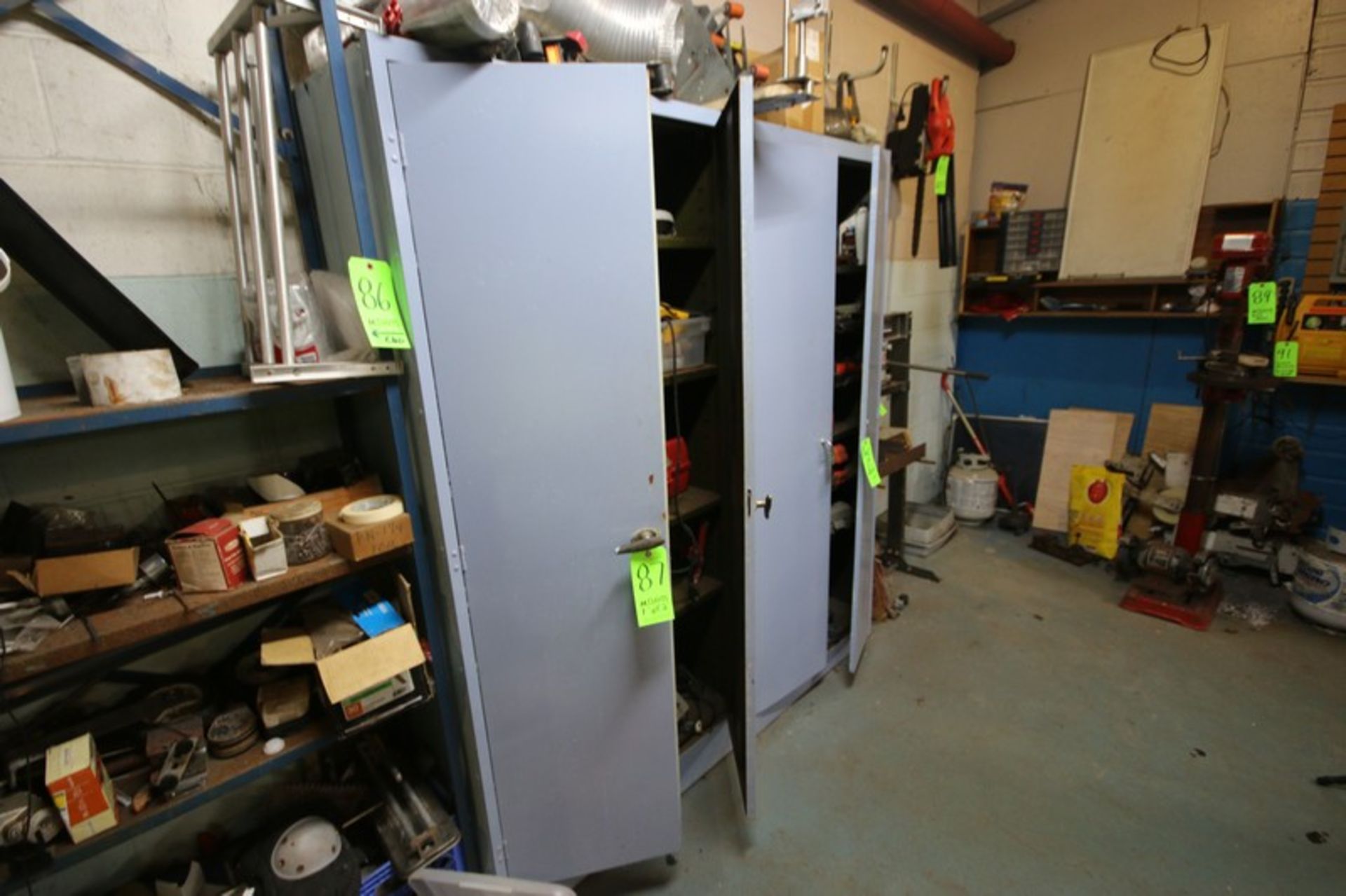 (2) Double Door Cabinets (NOTE: No Contents Included) (LOCATED IN WOONSOCKET, RI)