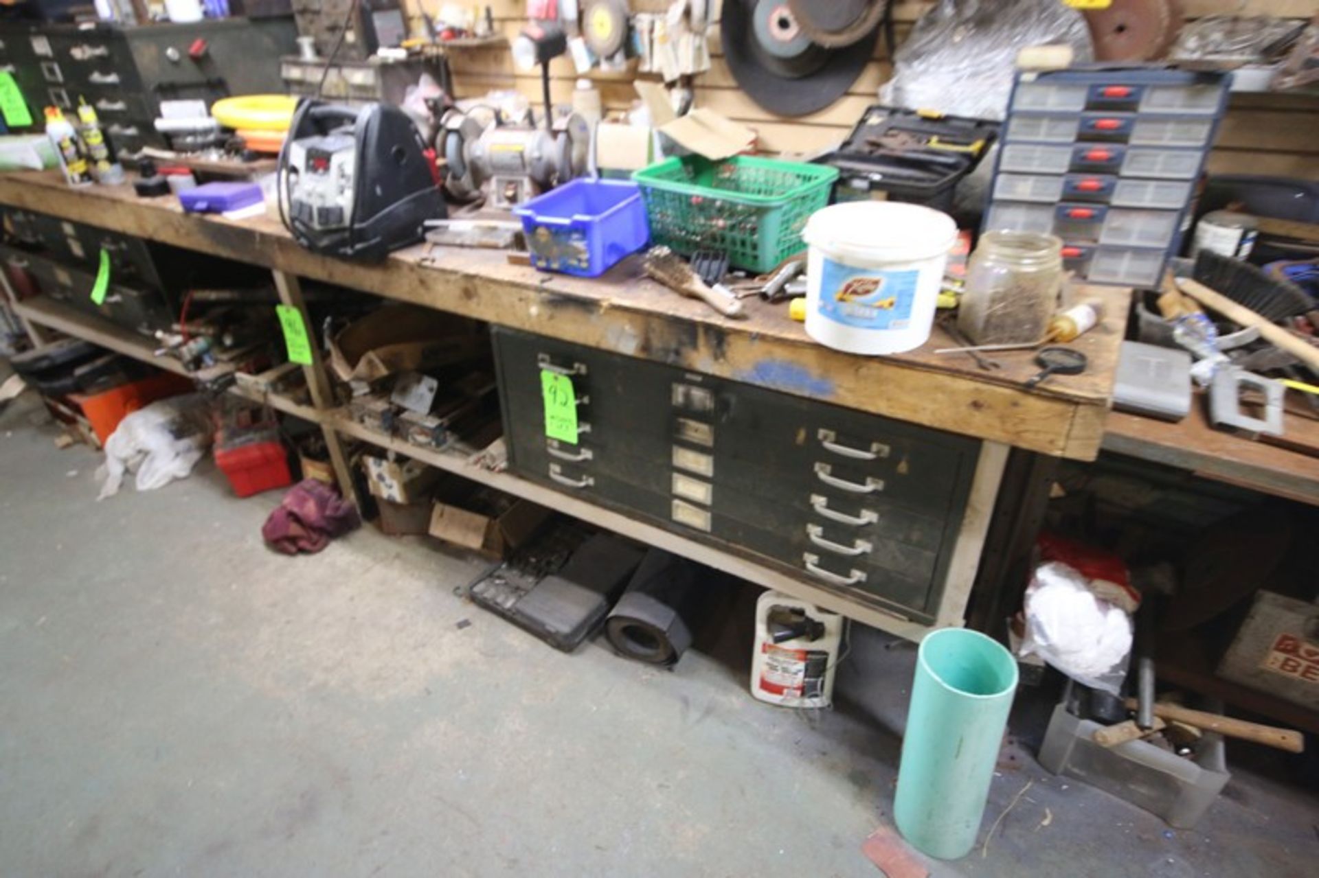 Wooden Work Table, with Bottom Shelf, Overall Dims.: 12 ft. L x 24” W x 3 ft. 5” H (LOCATED IN - Image 2 of 2