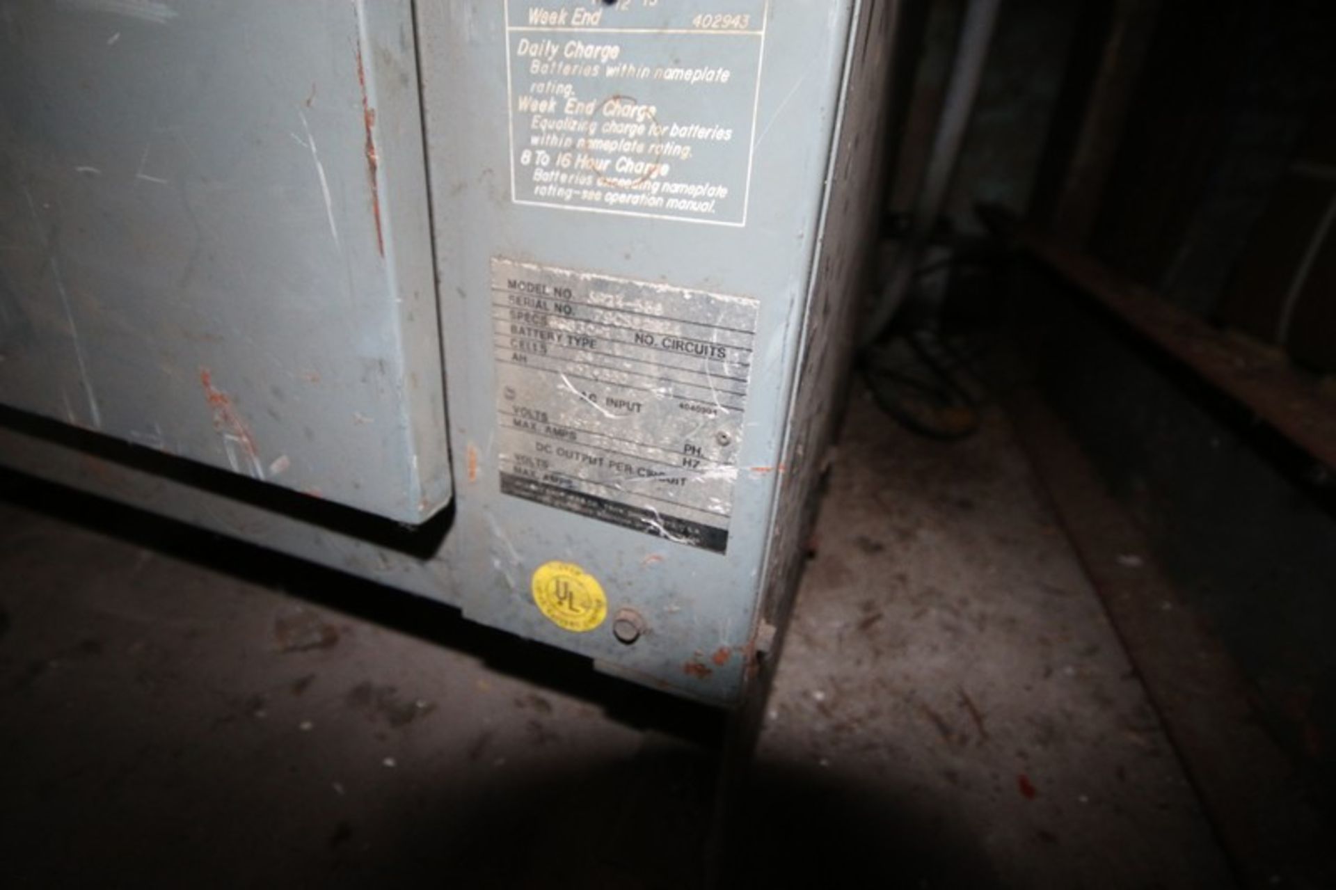 Hobart Forklift Battery Charger, M/N 3R24-550, S/N 79CS22874, 208-240/480 Volts, 3 Phase (LOCATED IN - Image 2 of 3