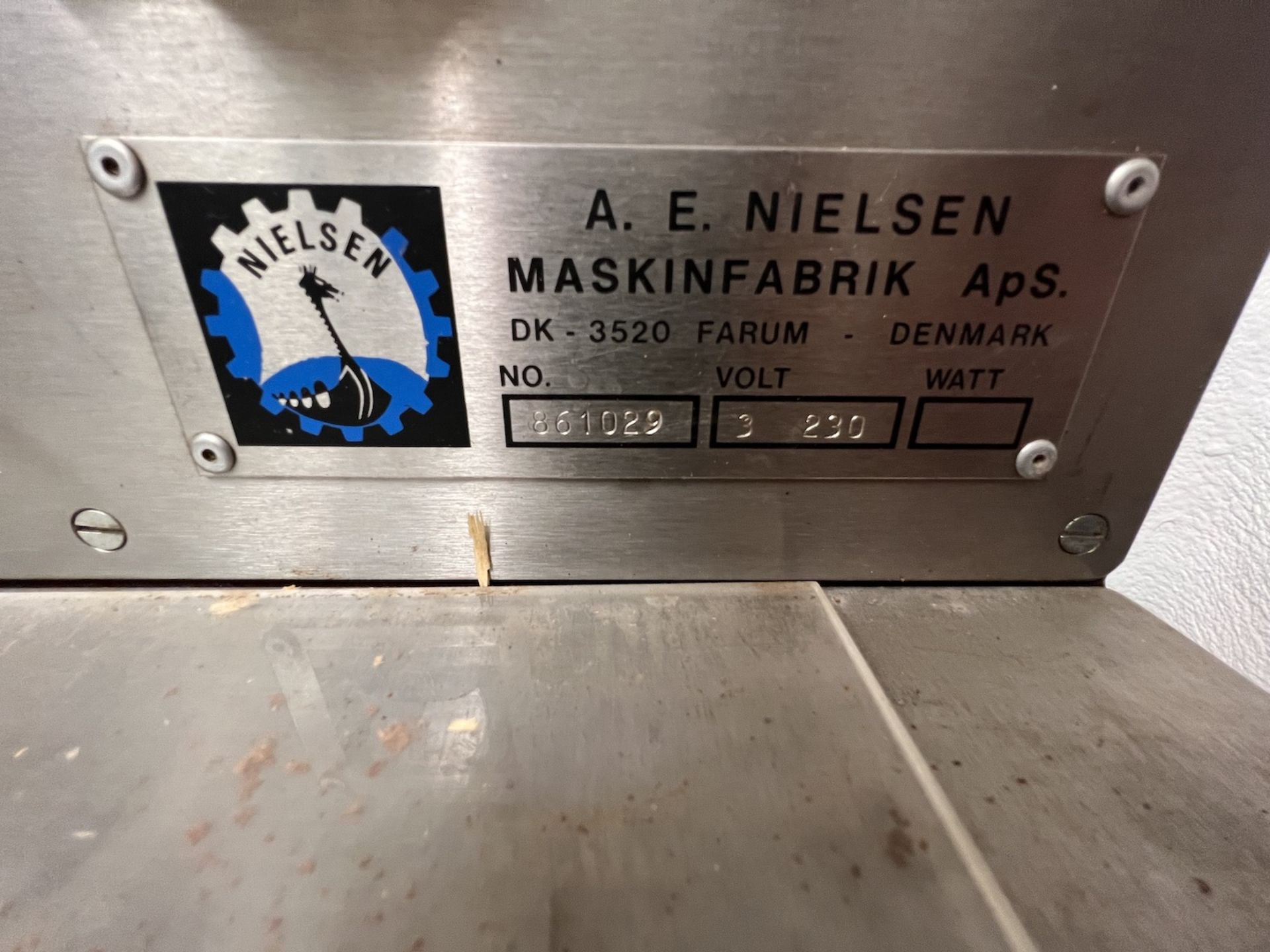 A.E NIELSEN CHOCOLATE CONDITIONER, NO. 861029, 3 PHASE, 230 V - Image 2 of 11