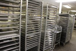 Rack with 30 slots and (23) 18" x 26" trays