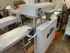 WC Smith 7" enrobing line with pre-bottomer, 9' cold plate with compressor, WC Smith 7" enrober and
