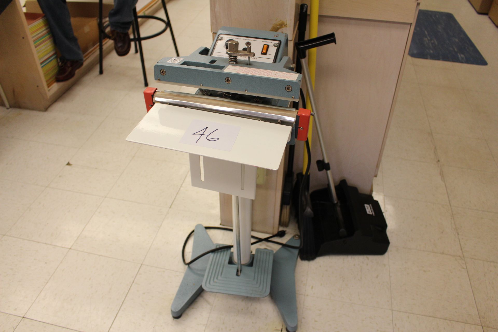 Impulse Bag Sealer for cello bags with foot pedal