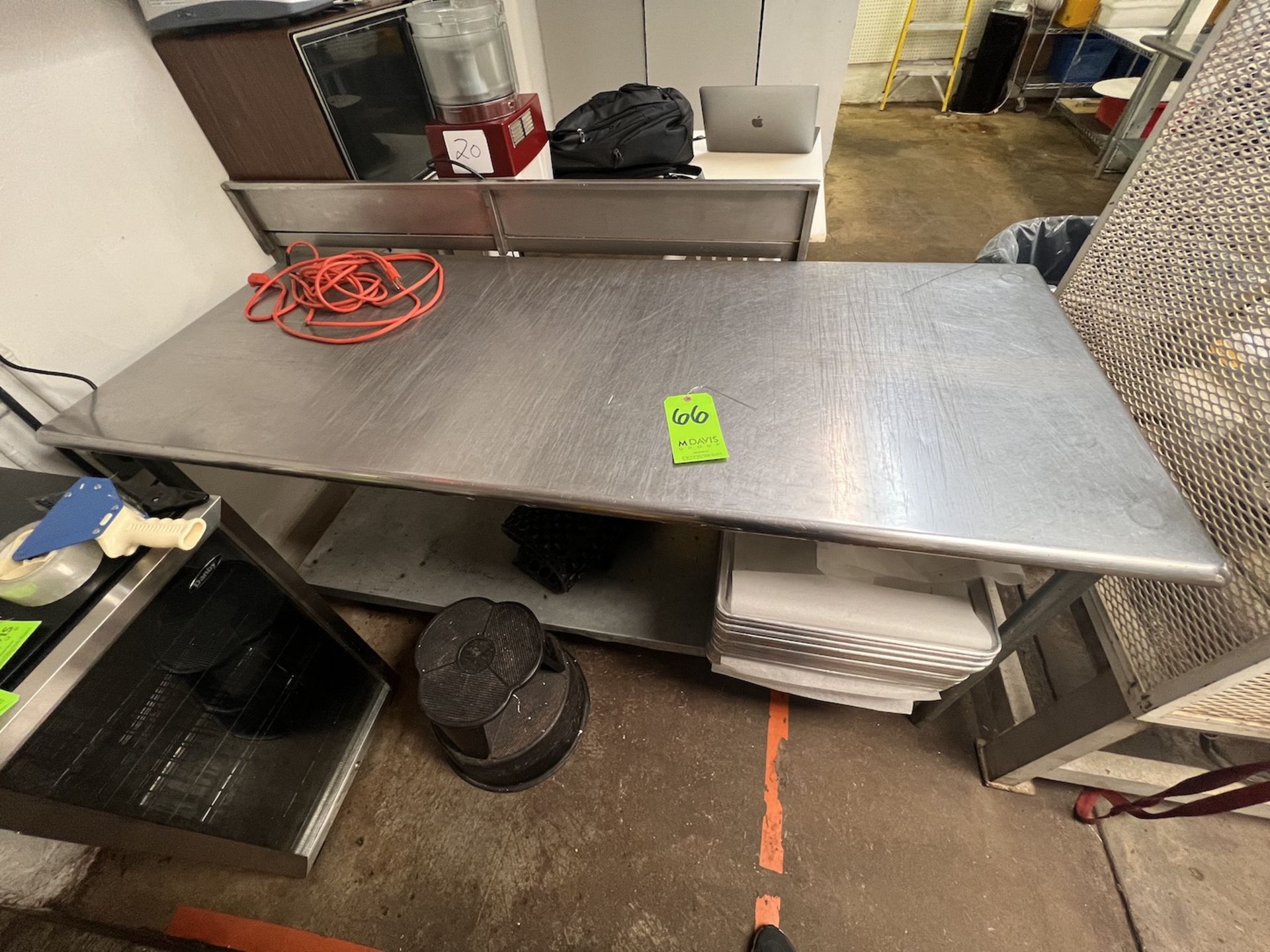 S/S TABLE, APPROX. DIMS 72" X 30" X 34" (LWH)