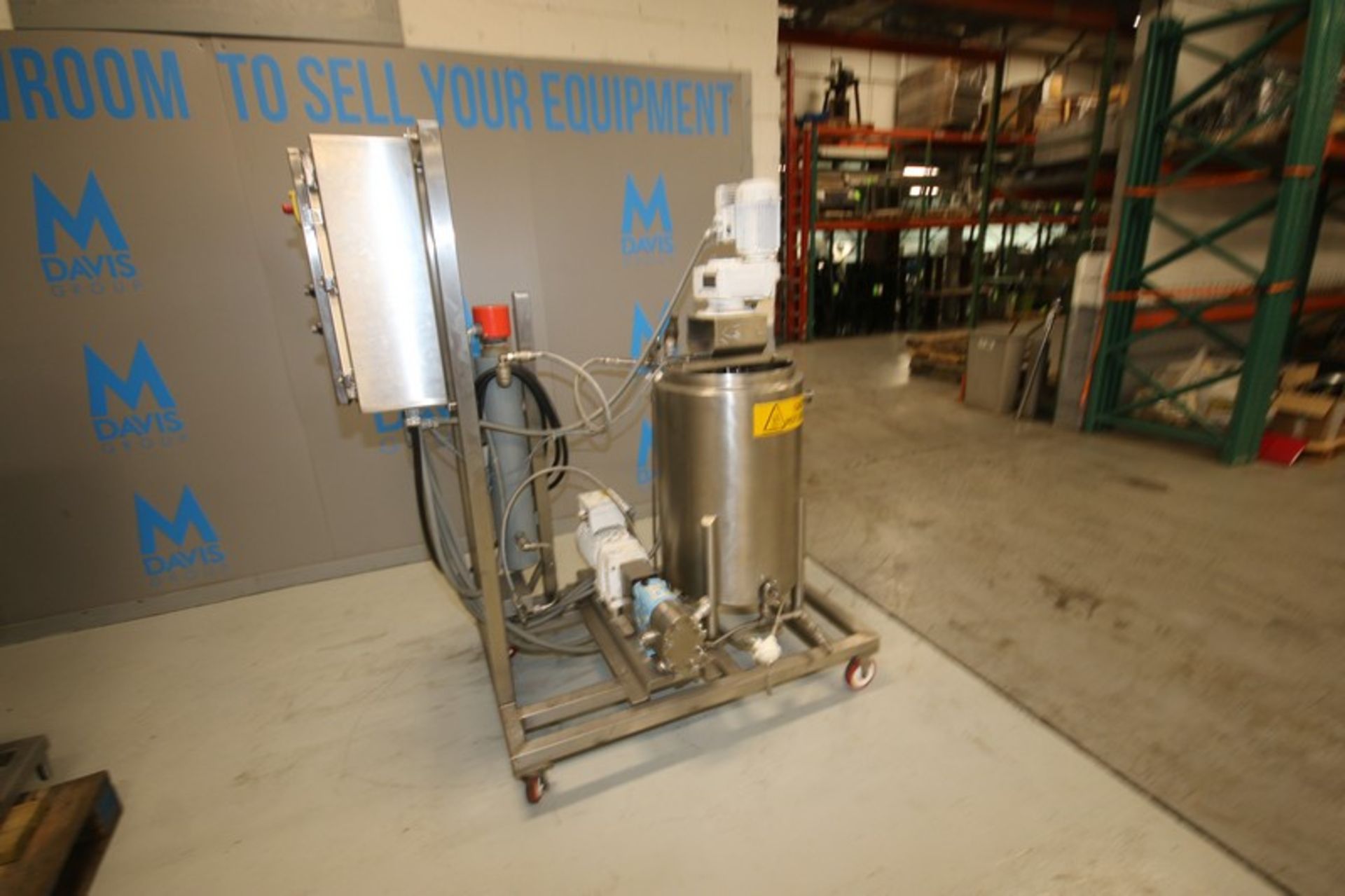 Self contained electric heated stainless steel chocolate process skid, With approximately 100 gallon - Image 11 of 11