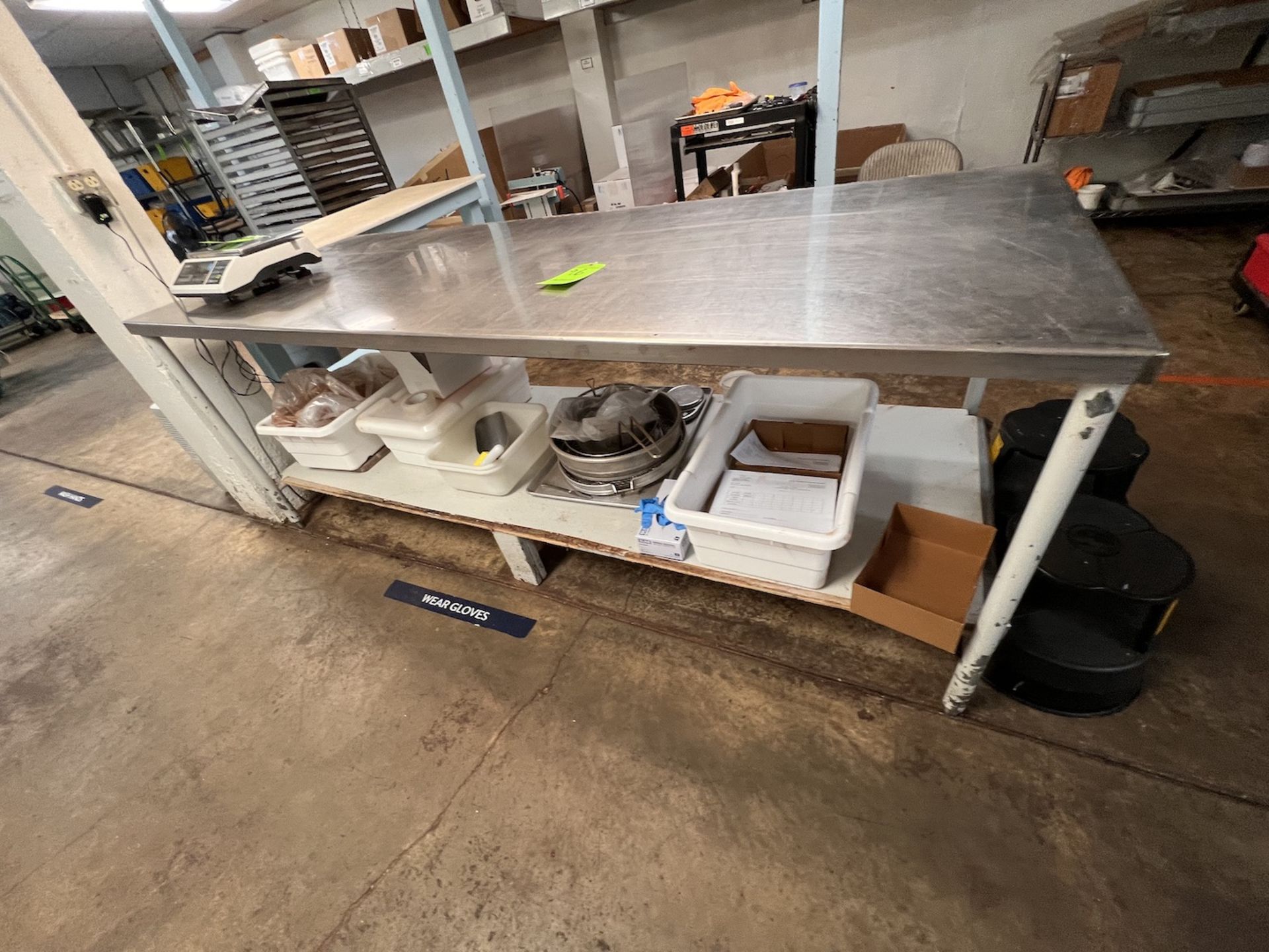 S/S TABLE, APPROX. DIMS: 96" L X 36" W 36" H - Image 2 of 2