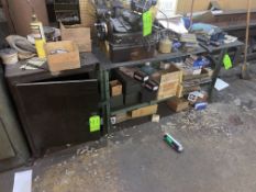 (1) Metal Shop Table & Metal Cabinet (LOCATED IN PITTSBURGH, PA)
