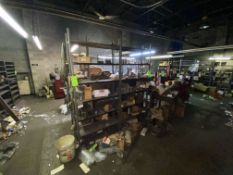 (2) Aluminum Parts Shelves, with Contents (LOCATED IN PITTSBURGH, PA)