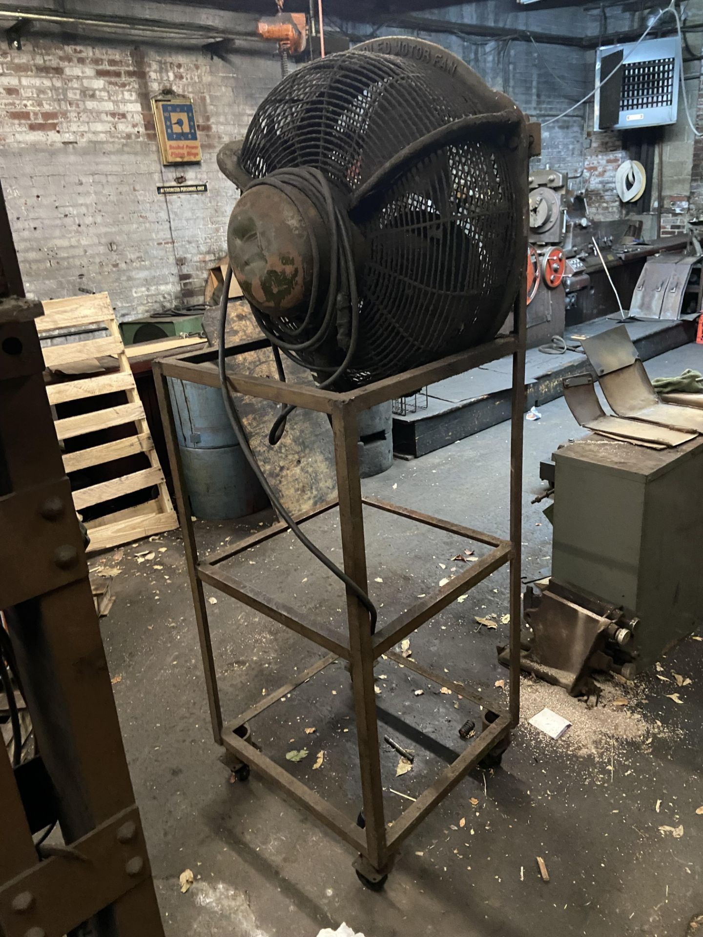 Portable Shop Fan, Mounted on Portable Frame (LOCATED IN PITTSBURGH, PA) - Image 3 of 4