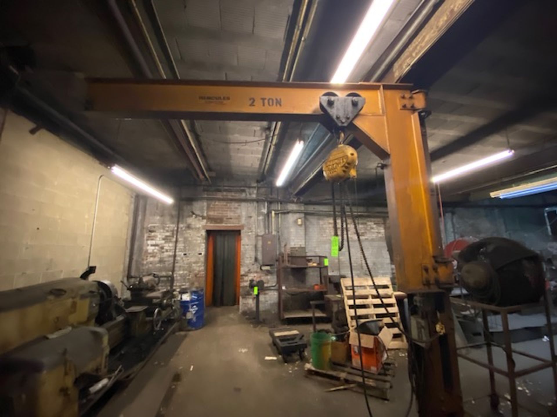 Buget 1 Ton Hoist, with Hercules 2-Ton Cross Beam (LOCATED IN PITTSBURGH, PA) - Image 2 of 3