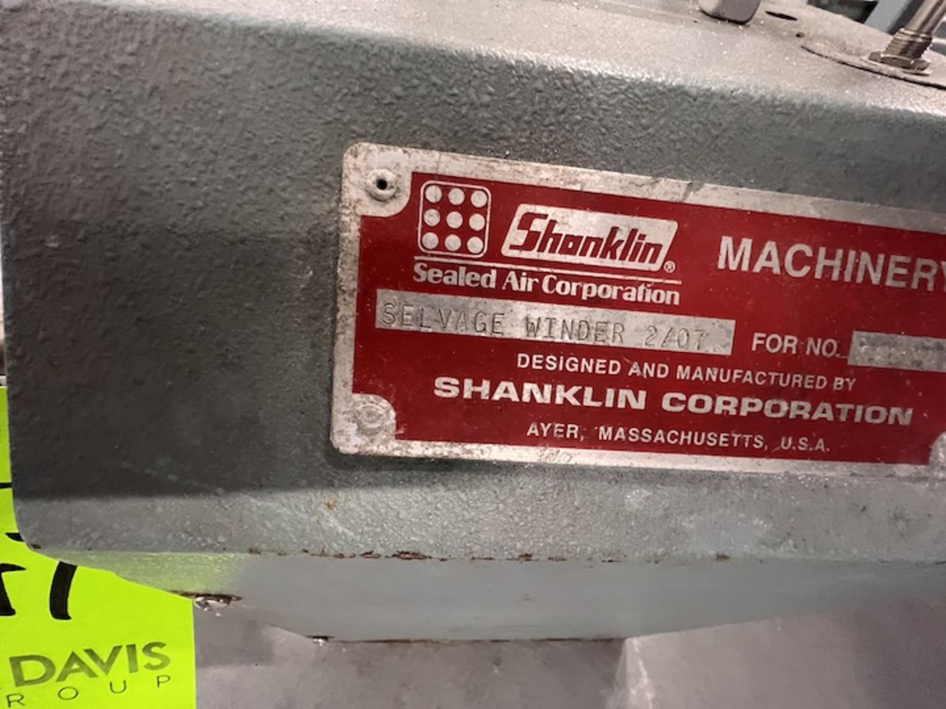 SHANKLIN SHRINK WRAPPER, MODEL A26A, S/N A07008-0, WITH SHANKLING SHRINK TUNNEL - Image 16 of 17