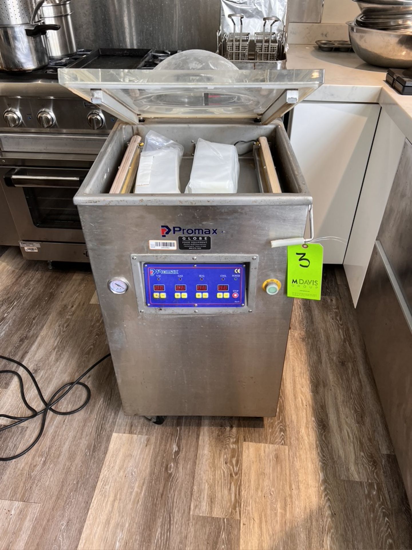 PROMX SINGLE-CHAMBER VACUUM CHAMBER SEALER, MODEL SC420-LR-C-21, S/N P11061617, 110V, 1 PHASE - Image 3 of 8