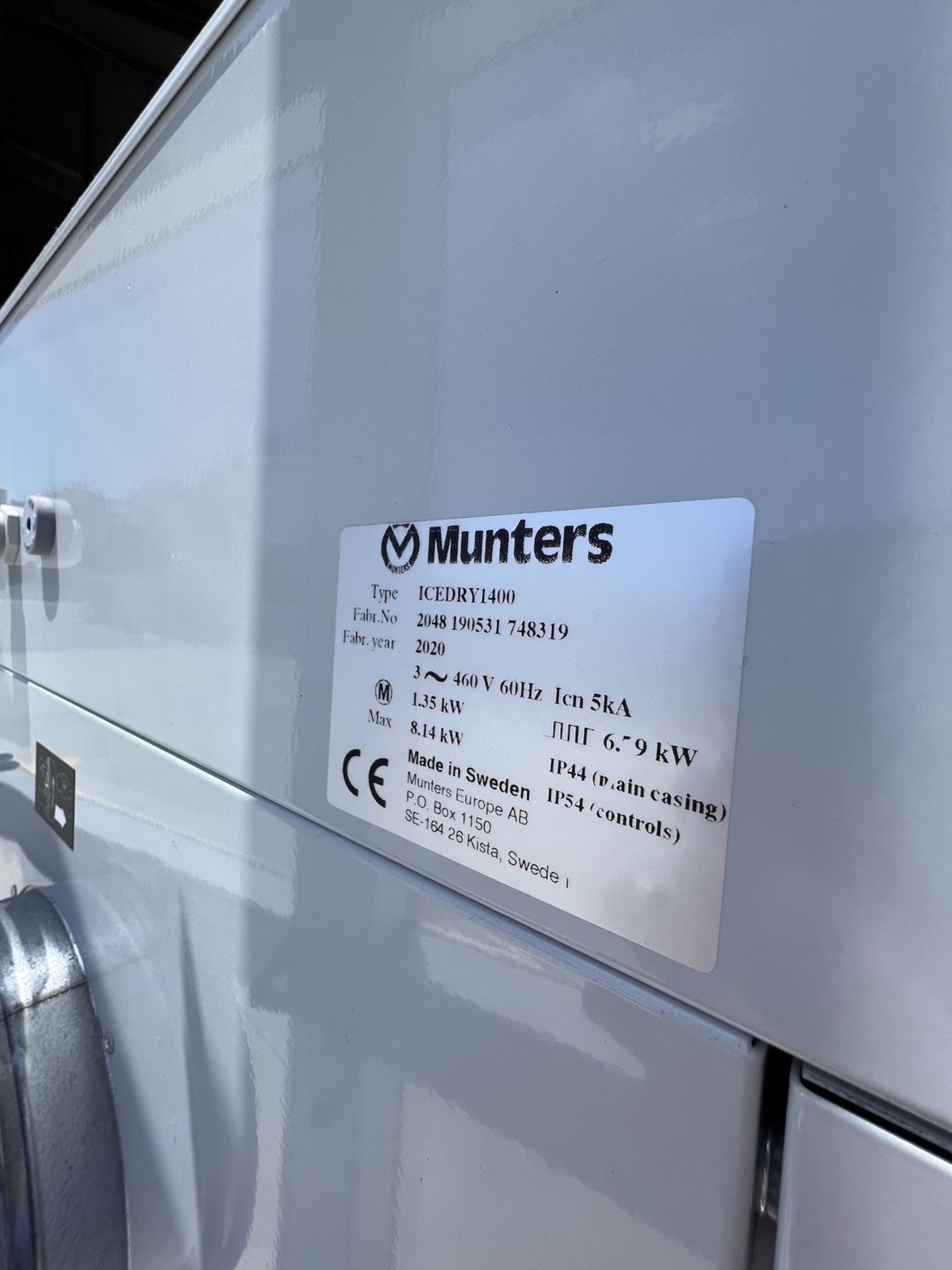 MUNTERS ICEDRY1400 STAND ALONE DEHUMIDIFIER, DESIGNED FOR INSTALLATION INSIDE COLD STORE WITH - Image 11 of 11