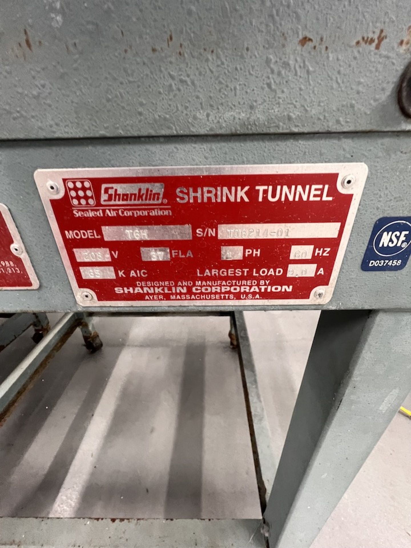 SHANKLIN SHRINK WRAPPER, MODEL A26A, S/N A07008-0, WITH SHANKLING SHRINK TUNNEL - Image 4 of 17