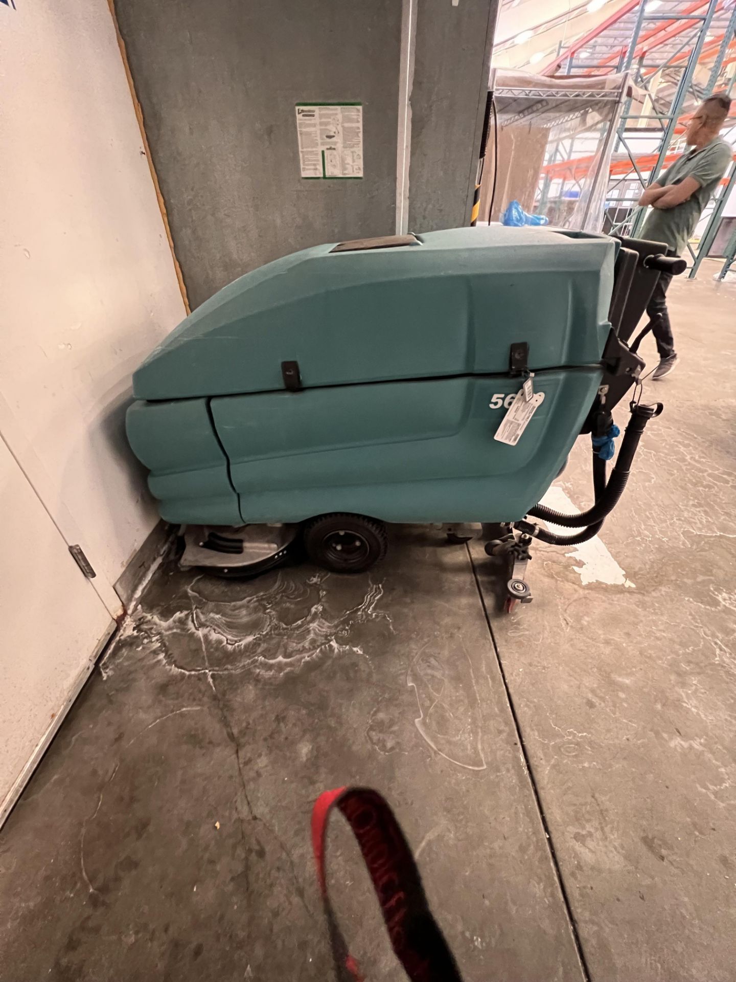 TENANT WALK-BEHIND FLOOR SCRUBBER, MODEL 5680, 3668 HOURS - Image 5 of 14