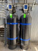 (2) WATER SOFTENING TANKS WITH CULLIGAN CONTROLS