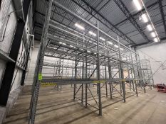 (10) SECTIONS OF PALLET RACKING (3) CROSS BEAMS PER SECTION