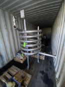 (7) Level Circular Holding Tube, Aprox. 4” Pipe, Mounted on S/S Frame (LOCATED IN SAN BENARDINO,