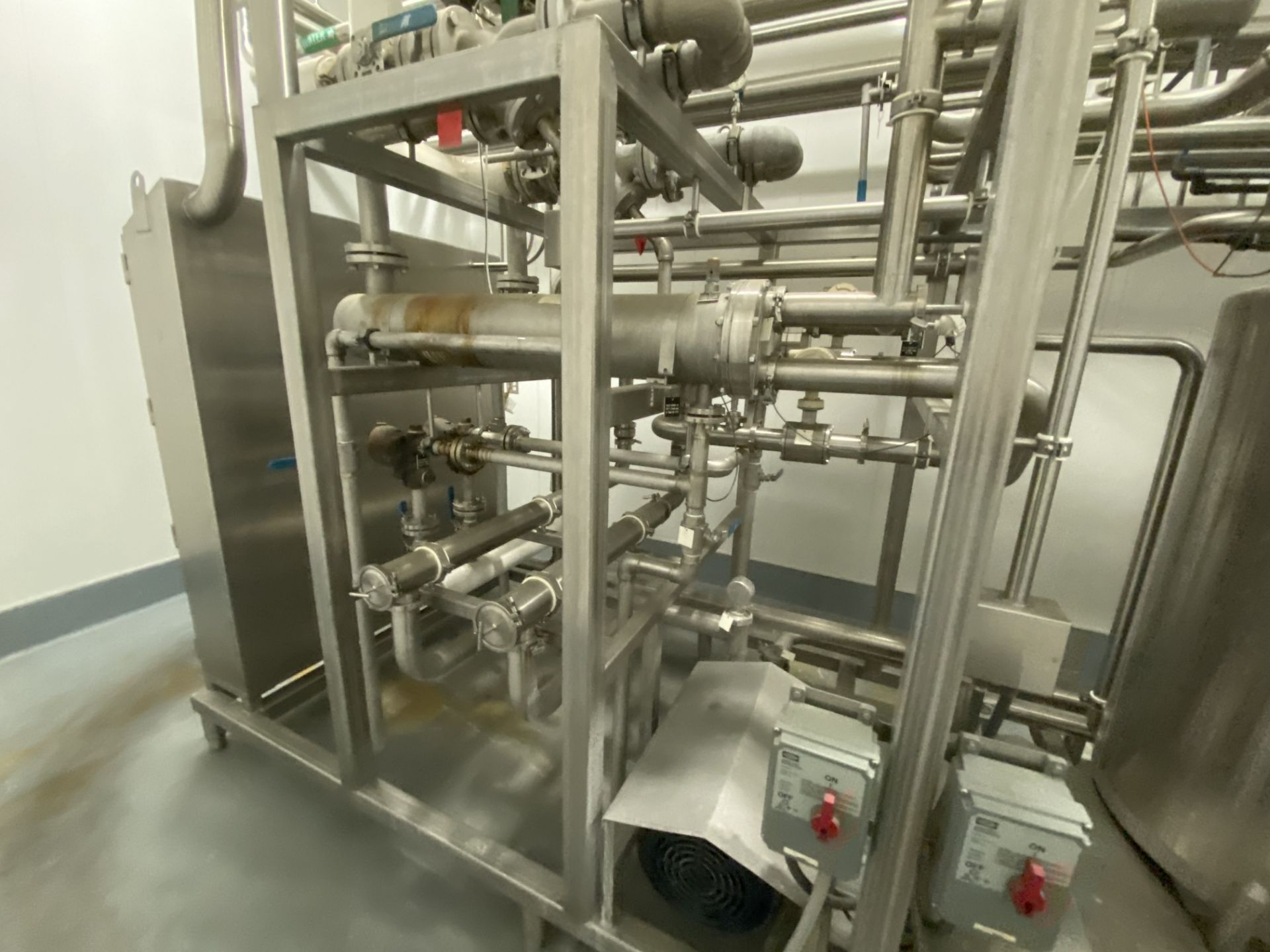 Raw & Pasteurized CIP Skid, Single Service System, with (2) Single Wall Tanks, with (2) She’ll & - Image 4 of 10