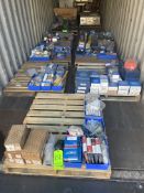 Lot of Assorted Spare Parts, Includes Bearings, Belts, Seals, Cylinders, Wire, & Other Present Parts