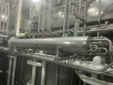 S/S Shell & Tube Heat Exchanger, Aprox. 10 ft. L (LOCATED IN SAN BENARDINO, CA)(RIGGING,