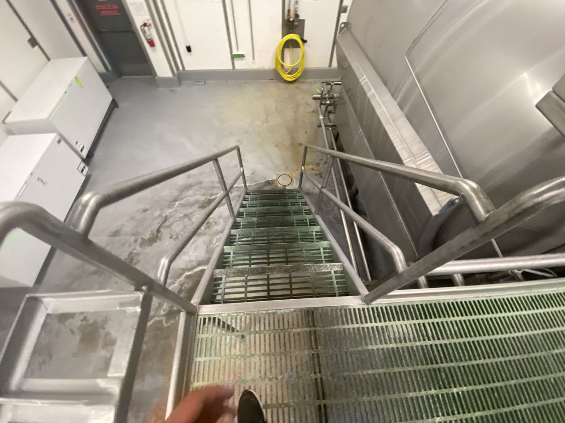 S/S Platform Servicing 4 Double O Cheese Vats, with (2) Sets of Stairs, S/S Framing & Handrails, - Image 6 of 6