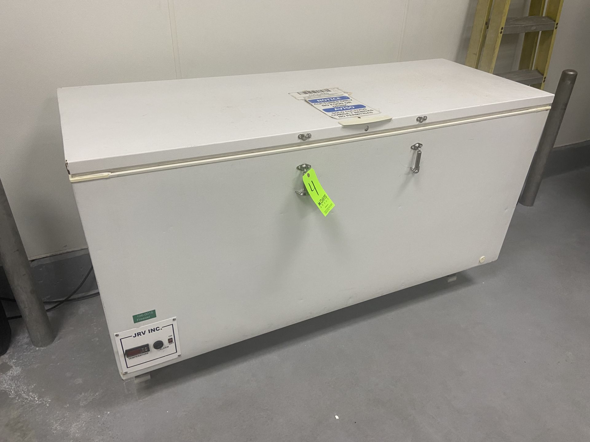 JRV Inc. Reach-In Freezer, M/N 34-25JRV, S/N S8004663, 115 Volts, 1 Phase (LOCATED IN SAN BENARDINO,