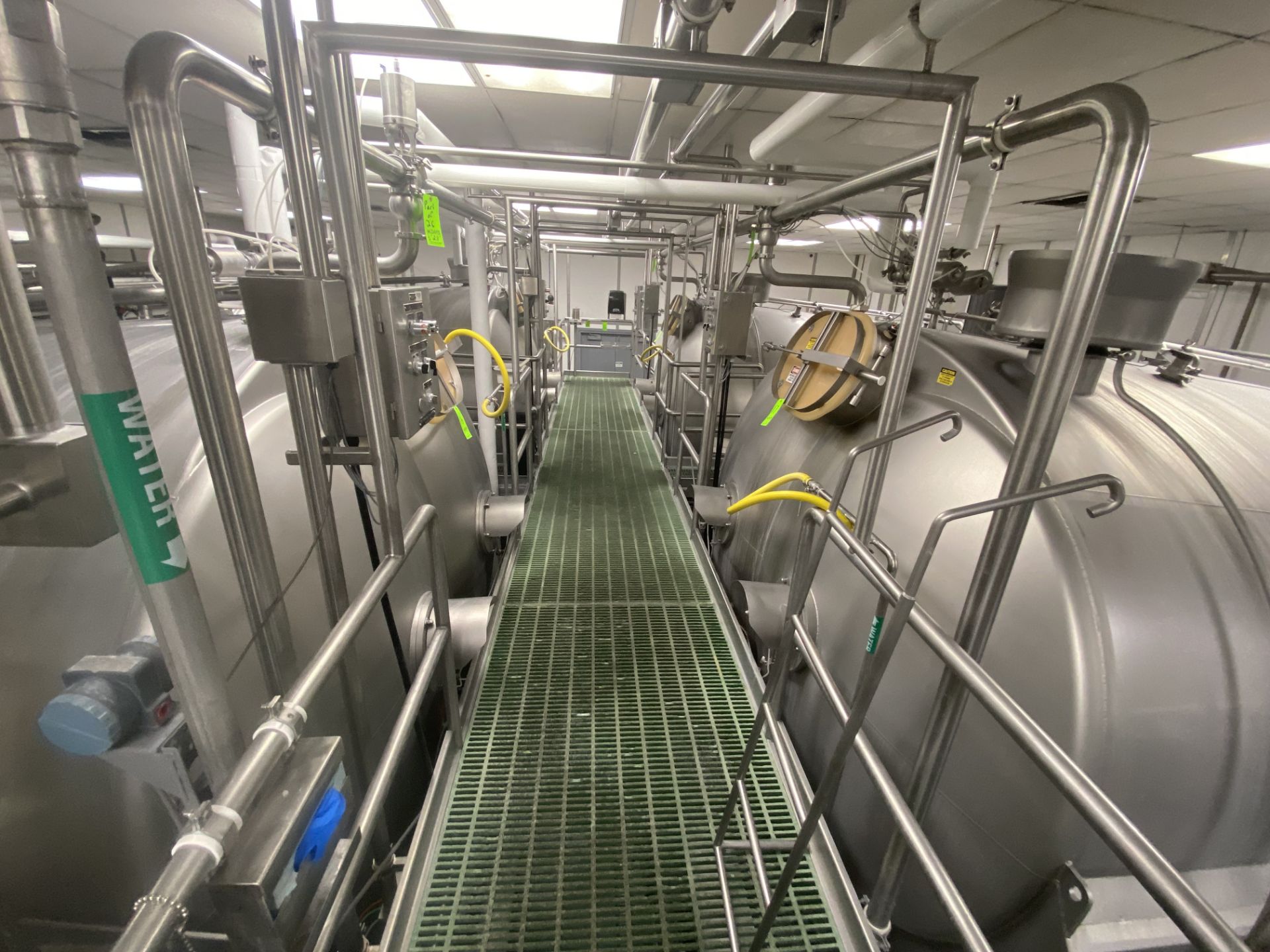 S/S Platform Servicing 4 Double O Cheese Vats, with (2) Sets of Stairs, S/S Framing & Handrails, - Image 3 of 6