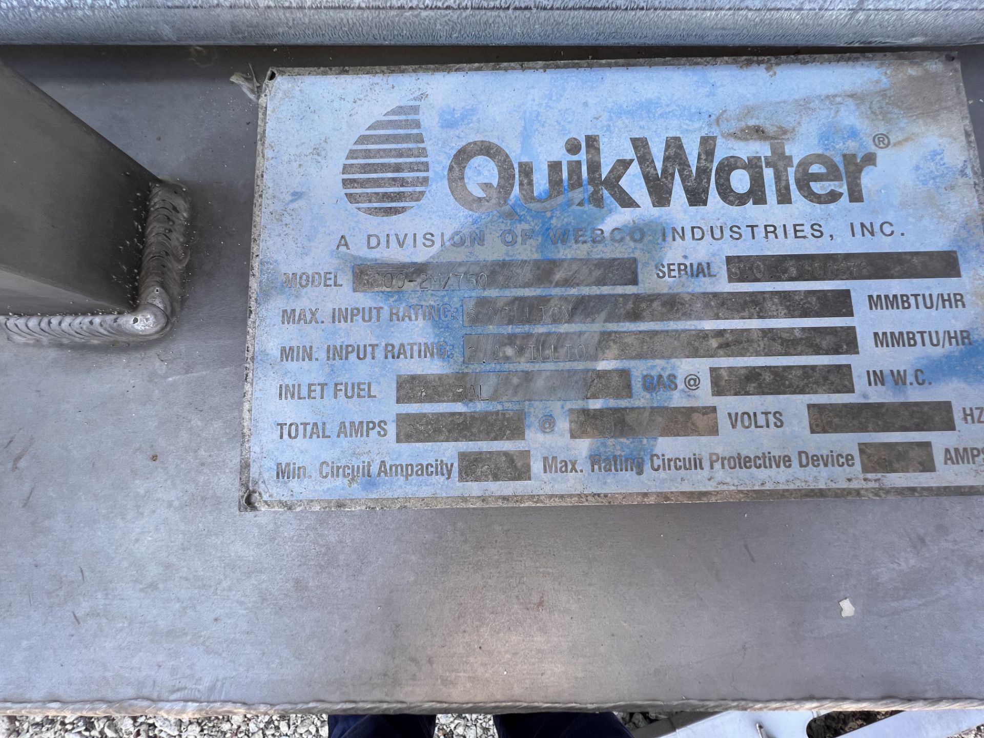 QUIKWATER SYSTEM, M/N 6000-2M/750, S/N S.0. 0000878 (LOCATED IN NEBRASKA CITY, NE) - Image 6 of 18