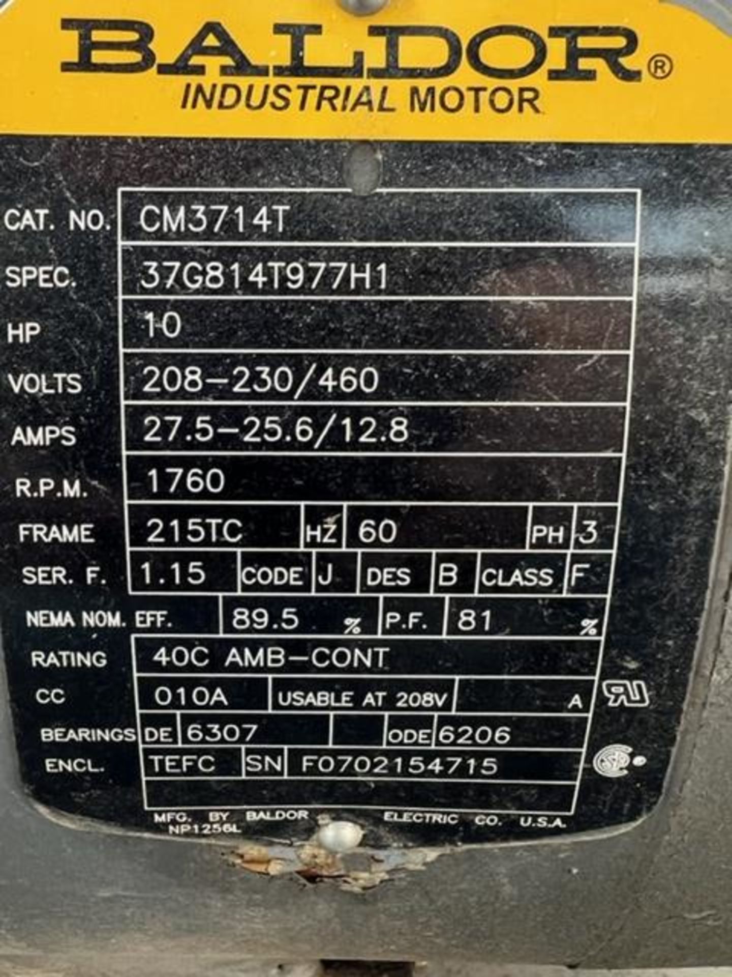 MTC S/S JACKETED DUAL-SCREW 5,000 LB COOKER, MODEL SC-5000-8RS, S/N 0710319, SEW 10-HP, 1770 RPM, - Image 12 of 17