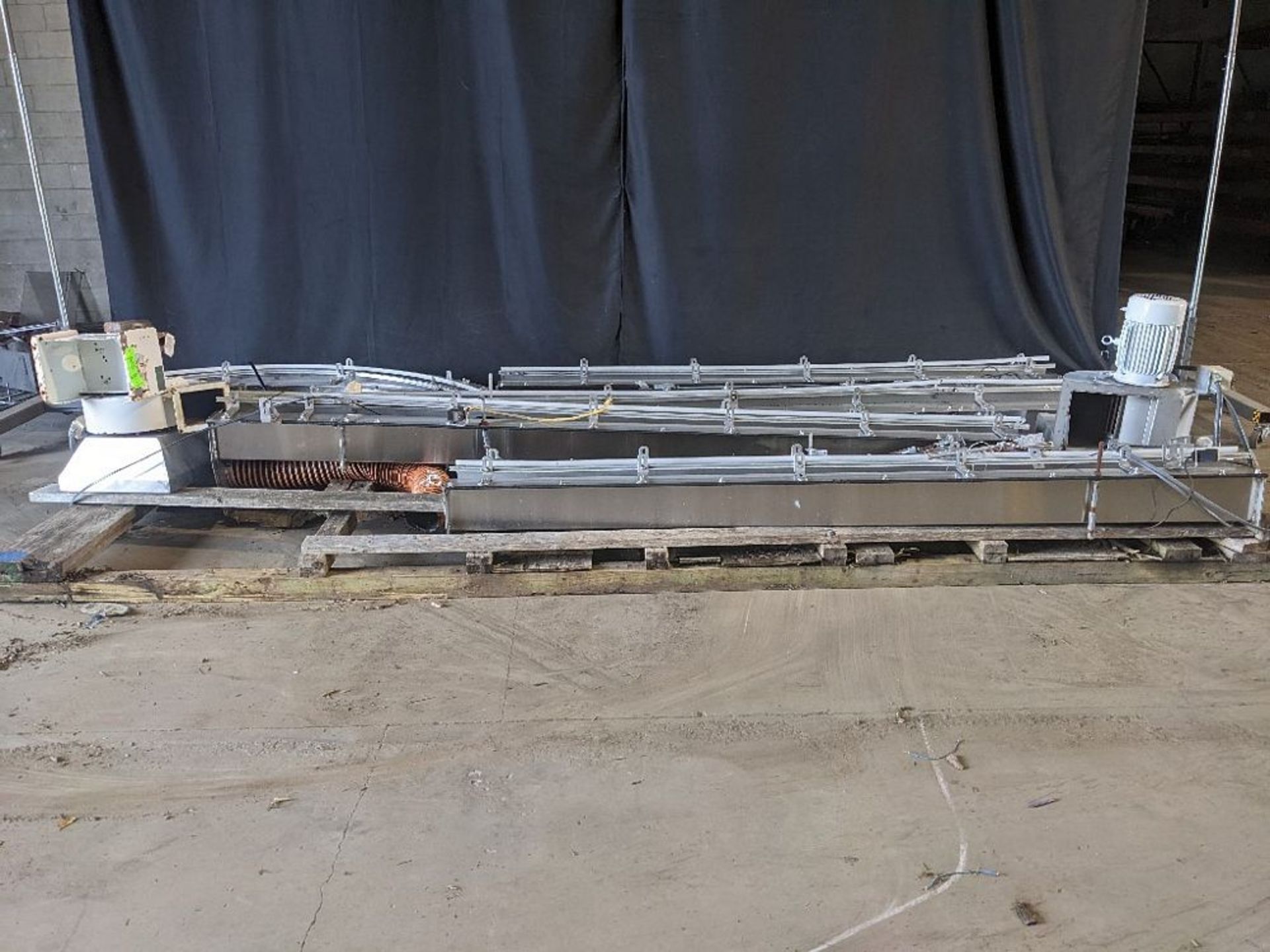 Sentry Air Conveyor Sections - All Stainless Steel Construction - (3) sections 156" L; (2)