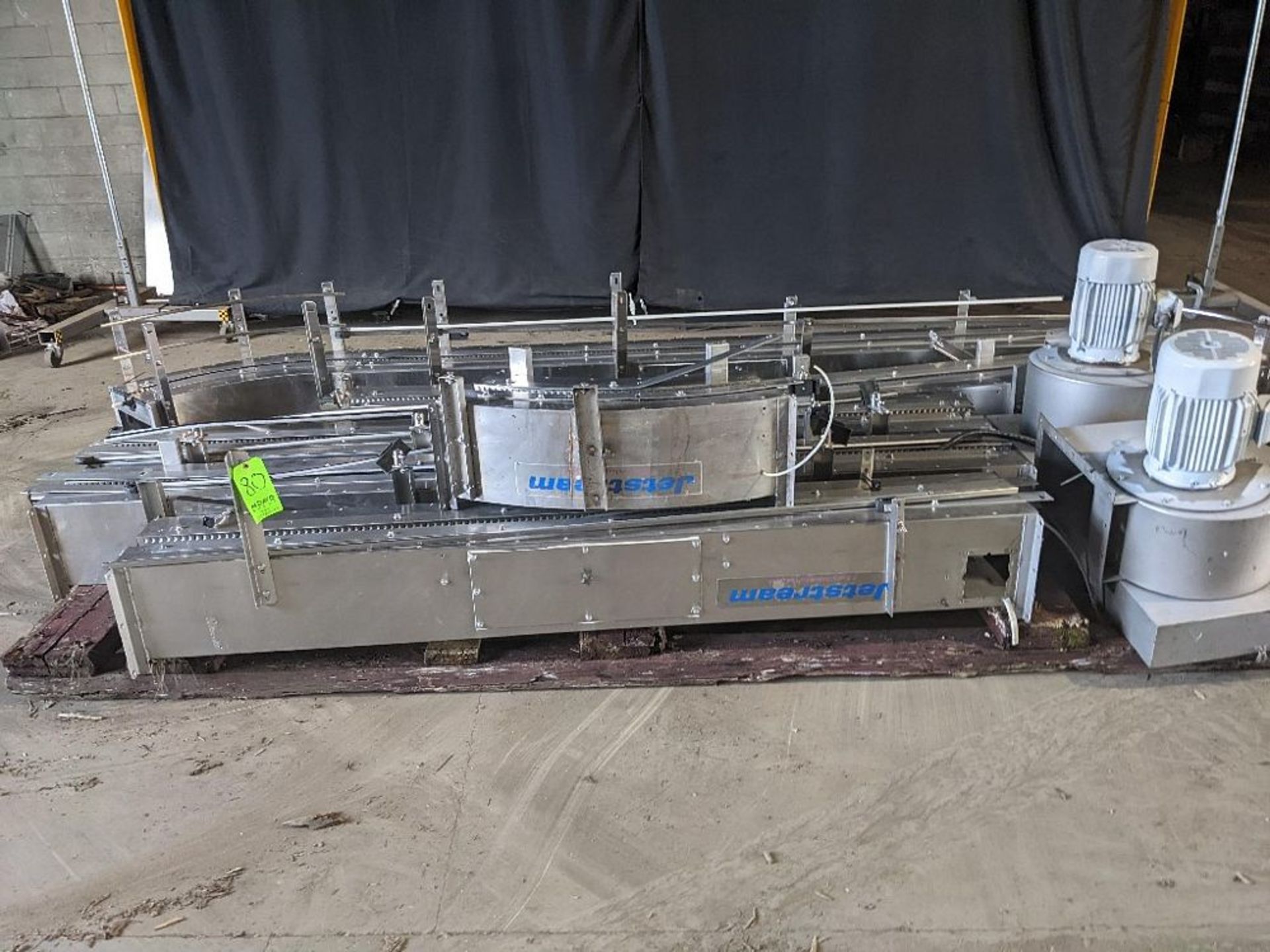 Jetstream Air Conveyor Sections - All Stainless Steel Construction - (8) Total: 1 section 147" L