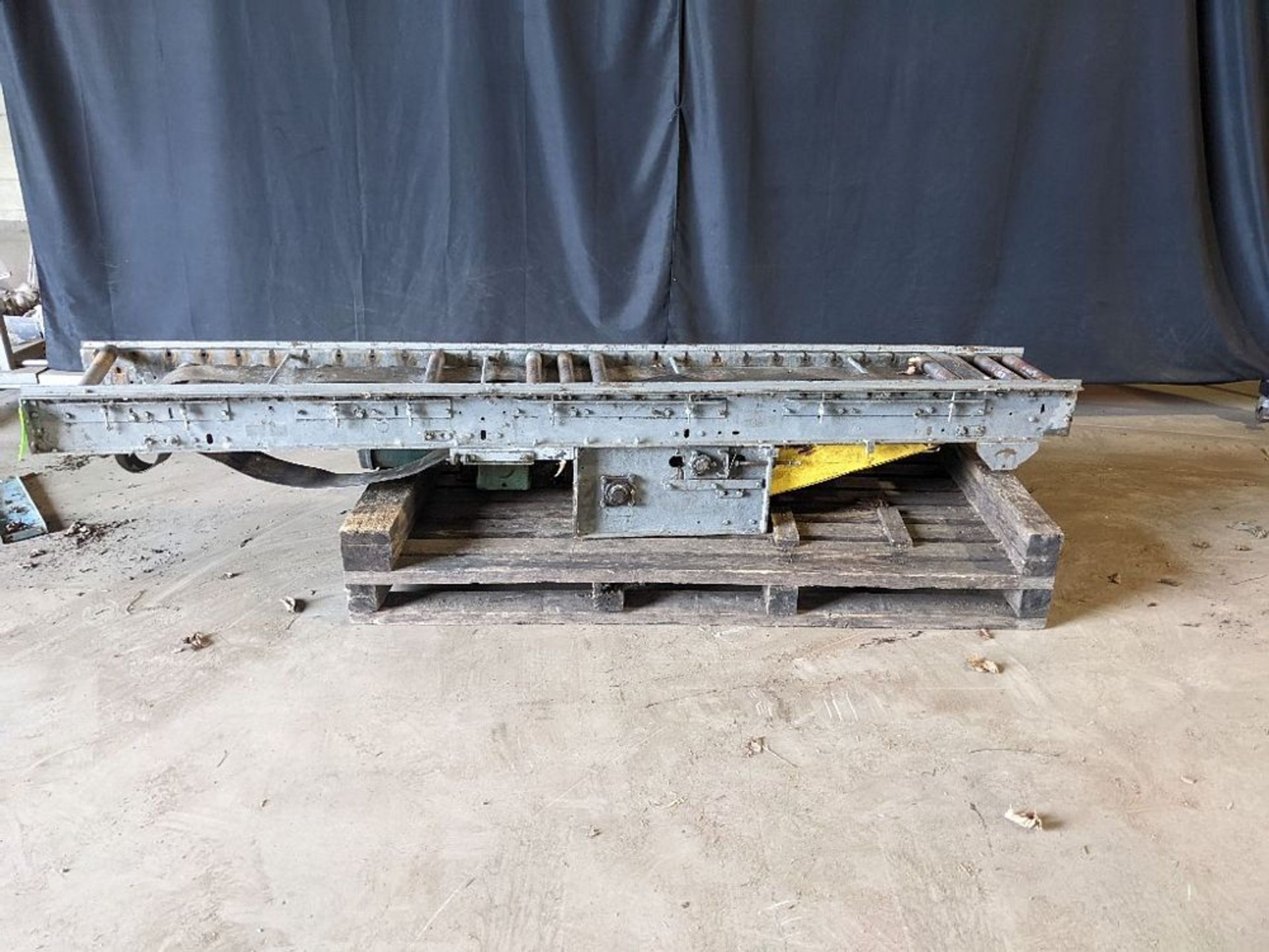 Qty (1) Hytrol Belt Over Roller Case Conveyor - Drive Section - 120"L x 12"W(Belt), Model N/A, S/N