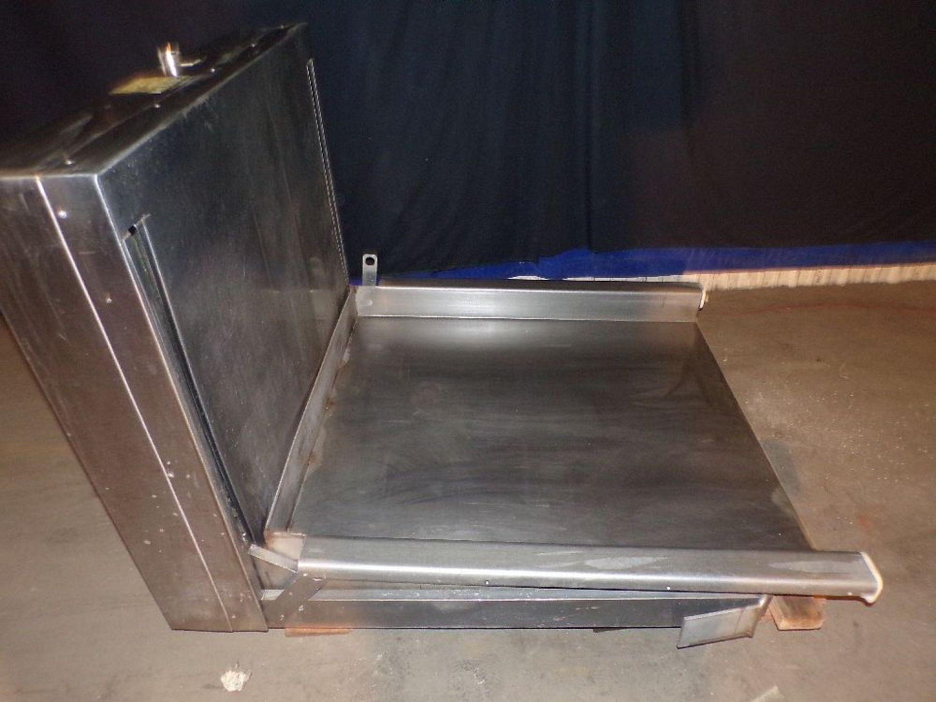 Qty (1) Stainless Steel Pallet or Bulk Product Lift Table - Stainless Steel construction - Up and - Image 4 of 5