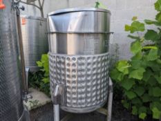 Qty (1) Will Flow Jacketed Stainless Steel Kettle 100 Gallon - 100 Gallon - Dimpled 2/3 jacket. -